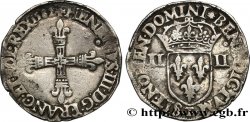 HENRY III Quart d écu, croix de face 1582 Nantes