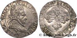 HENRY III Demi-franc au col plat 1587 Amiens AU