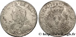 LOUIS XV DIT LE BIEN AIMÉ Écu aux branches d olivier, buste habillé 1738 Paris TB+