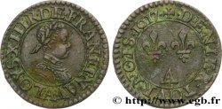 LOUIS XIII LE JUSTE Denier tournois, type 1 1617 Paris