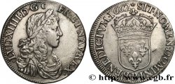 LOUIS XIV LE GRAND OU LE ROI SOLEIL Demi-écu au buste juvénile 1662 Rouen