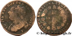 LOUIS XVI 12 deniers dit au faisceau , type FRANÇOIS 1792 Nantes