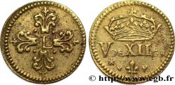 LOUIS XIII Poids monétaire pour le demi-franc de forme circulaire n.d. 