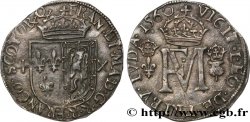 SCTOLAND - FRANCIS II AND MARY STUART Teston 1560 Édimbourg