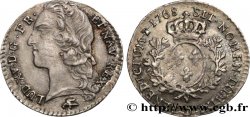 LOUIS XV DIT LE BIEN AIMÉ Dixième d écu aux branches d’olivier, tête ceinte d’un bandeau 1768 Lyon TTB+/TTB