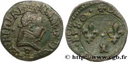 HENRY III Denier tournois, type de Tours 1580 Tours