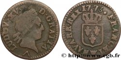 LOUIS XV THE BELOVED Liard dit à la vieille tête 1773 Lille