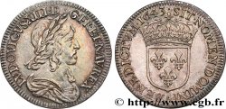 LOUIS XIII Quart d écu d argent, 3e type, 2e poinçon de Warin 1643 Paris, Monnaie du Louvre