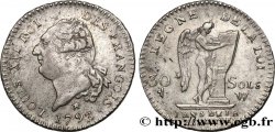 LA CONVENTION 30 sols dit au génie , type FRANÇOIS 1793 Lille