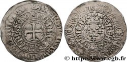 CHARLES VI THE MAD OR THE WELL-BELOVED Gros aux lis sous une couronne ou grosus turonus 03/11/1413 Châlons-en-Champagne