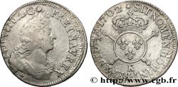 LOUIS XIV LE GRAND OU LE ROI SOLEIL Demi-écu aux insignes 1702 Bordeaux