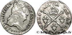 LOUIS XIV LE GRAND OU LE ROI SOLEIL 10 sols aux insignes 1707 Pau