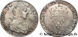 LOUIS XIV THE SUN KING Écu, portrait à la mèche longue 1652 Bayonne
