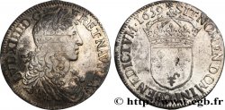 LOUIS XIV  THE SUN KING  Demi-écu, portrait apollinien 1659 Rennes VF/XF