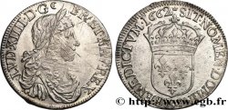 LOUIS XIV  THE SUN KING  Demi-écu, portrait apollinien 1662 Rouen XF/AU