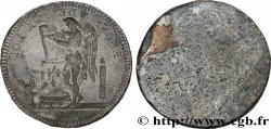LOUIS XVI Essai de 6 livres de Duvivier en plomb 1791 Paris