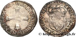 HENRI IV LE GRAND Quart d écu, croix batonnée et couronnée de face 1604 Saint-Lô