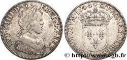 LOUIS XIV LE GRAND OU LE ROI SOLEIL Quart d’écu à la mèche courte 1644 Paris, Monnaie de Matignon