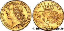 LOUIS XV DIT LE BIEN AIMÉ Louis d’or aux écus ovales, tête ceinte d’un bandeau 1749 Lille