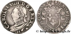 HENRI III. MONNAYAGE AU NOM DE CHARLES IX Demi-teston, 10e type 1575 Toulouse