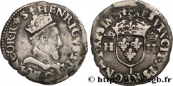 HENRI II Demi-teston à la tête couronnée 1554 Bayonne