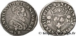 HENRY II Teston à la tête nue, 3e type 1557 Bordeaux