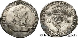 FRANÇOIS II. MONNAYAGE AU NOM D HENRI II Teston à la tête nue, 1er type 1560 Lyon