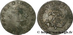 LOUIS XV DIT LE BIEN AIMÉ Double sol de billon 1739 Lyon