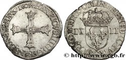 HENRI IV LE GRAND Quart d écu, croix bâtonnée et couronnée de face 1605 Saint-Lô SUP/TTB+