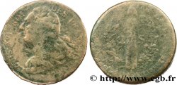 LOUIS XVI (MONARQUE CONSTITUTIONNEL) 2 sols dit au faisceau , type FRANÇAIS 1792 Strasbourg