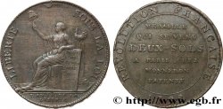 REVOLUTION COINAGE Monneron de 2 sols à la Liberté 1792 Birmingham, Soho