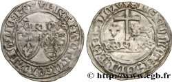 HENRY VI DE LANCASTRE - ROI DE FRANCE (1422-1453) - ROI D ANGLETERRE (1422-1461) et (1470-1471) Blanc aux écus n.d. Saint-Lô TTB
