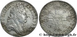 LOUIS XIV THE SUN KING Écu aux huit L, 2e type, tête laurée 1704 Paris