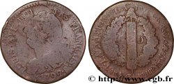 LOUIS XVI 6 deniers dit  au faisceau , type FRANÇAIS 1792 Strasbourg