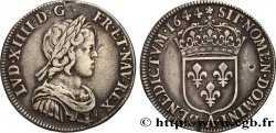 LOUIS XIV THE SUN KING Quart d’écu à la mèche courte 1644 Paris, Monnaie de Matignon