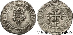 BURGUNDY - COINAGE IN THE NAME OF CHARLES VI  THE MAD  OR  THE BELOVED  Gros dit  florette  n.d. Châlons-en-Champagne