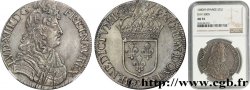 LOUIS XIV LE GRAND OU LE ROI SOLEIL Écu, portrait à la cravate courte 1680 Rennes SUP55