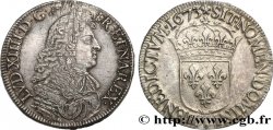 LOUIS XIV THE SUN KING Écu à la cravate, 1er type 1673 Bayonne
