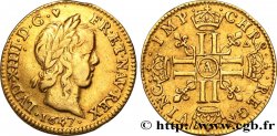 LOUIS XIV LE GRAND OU LE ROI SOLEIL Demi-louis d’or aux huit L, portrait à la mèche longue 1647 Paris