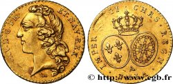 LOUIS XV THE BELOVED Demi-louis dit au bandeau 1741 Paris
