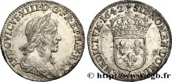 LOUIS XIII Douzième d écu, 3e type, 2e poinçon de Warin 1642 Paris, Monnaie de Matignon