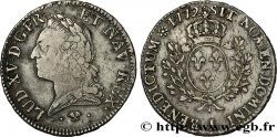 LOUIS XV DIT LE BIEN AIMÉ Écu aux branches d’olivier, buste lauré 1772 Bayonne TTB