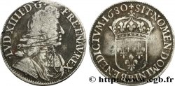 LOUIS XIV THE SUN KING Demi-écu à la cravate, 1er type 1680 Rouen