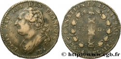 LOUIS XVI 12 deniers dit au faisceau , type FRANCOISinternet 1792 Dijon