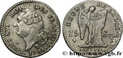 LOUIS XVI 15 sols dit au génie , type FRANCOIS 1791 Limoges