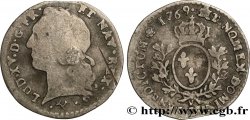 LOUIS XV  THE WELL-BELOVED  Vingtième d écu aux branches d’olivier, tête ceinte d’un bandeau 1769 Bayonne