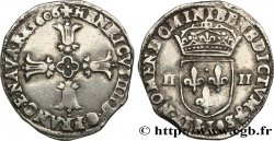 HENRI IV LE GRAND Quart d écu, croix feuillue de face 1606 Bayonne