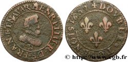 HENRI IV LE GRAND Double tournois, 1er type 1607 Lyon