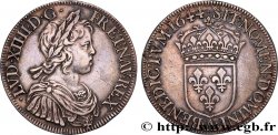 LOUIS XIV  THE SUN KING  Écu, portrait à la mèche courte 1644 Paris, Monnaie du Louvre AU/AU