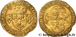 CHARLES VII LE VICTORIEUX Écu d or à la couronne ou écu neuf 12/08/1445 Tournai